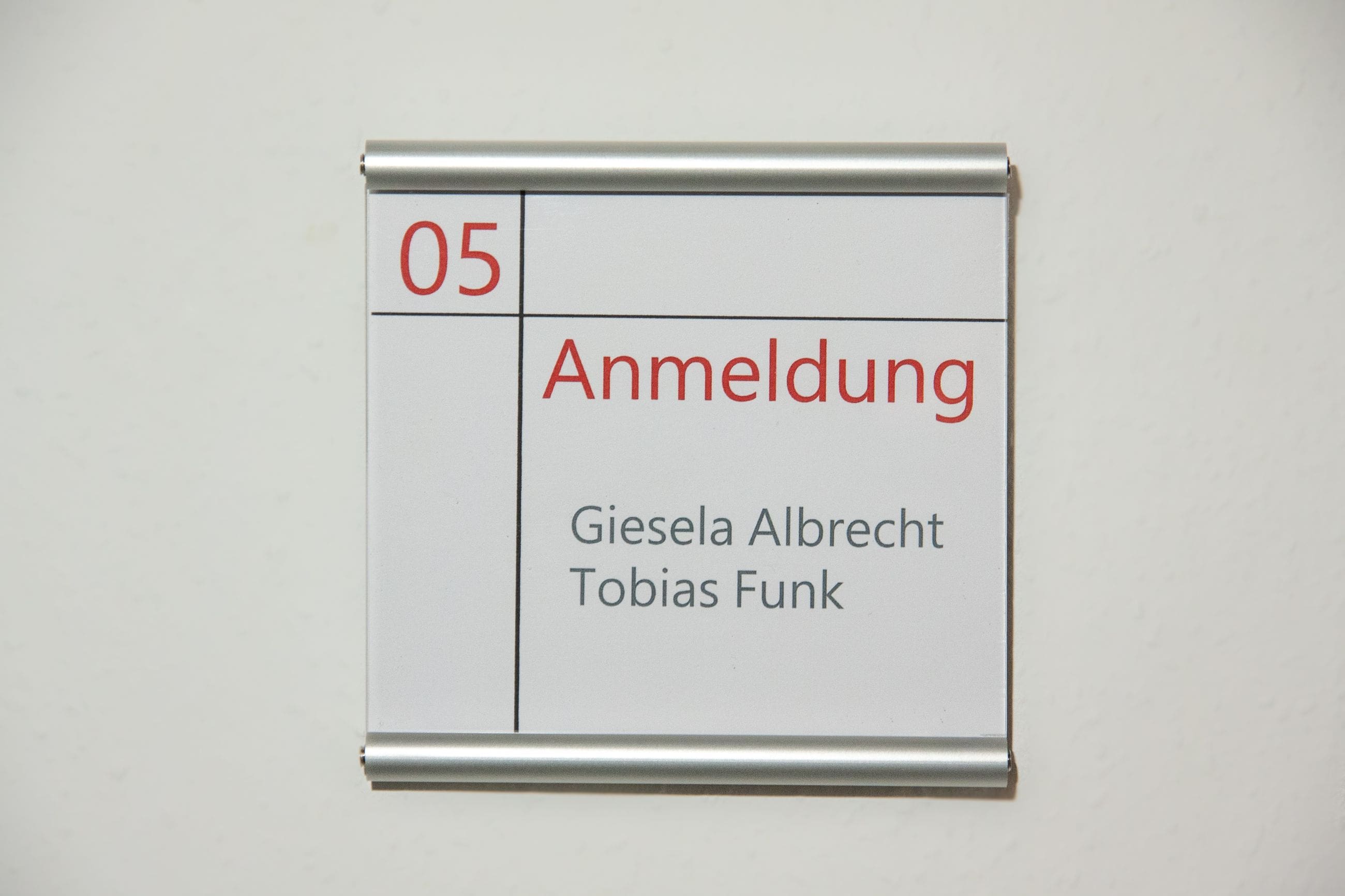 Referenzbild Türschild Rondo