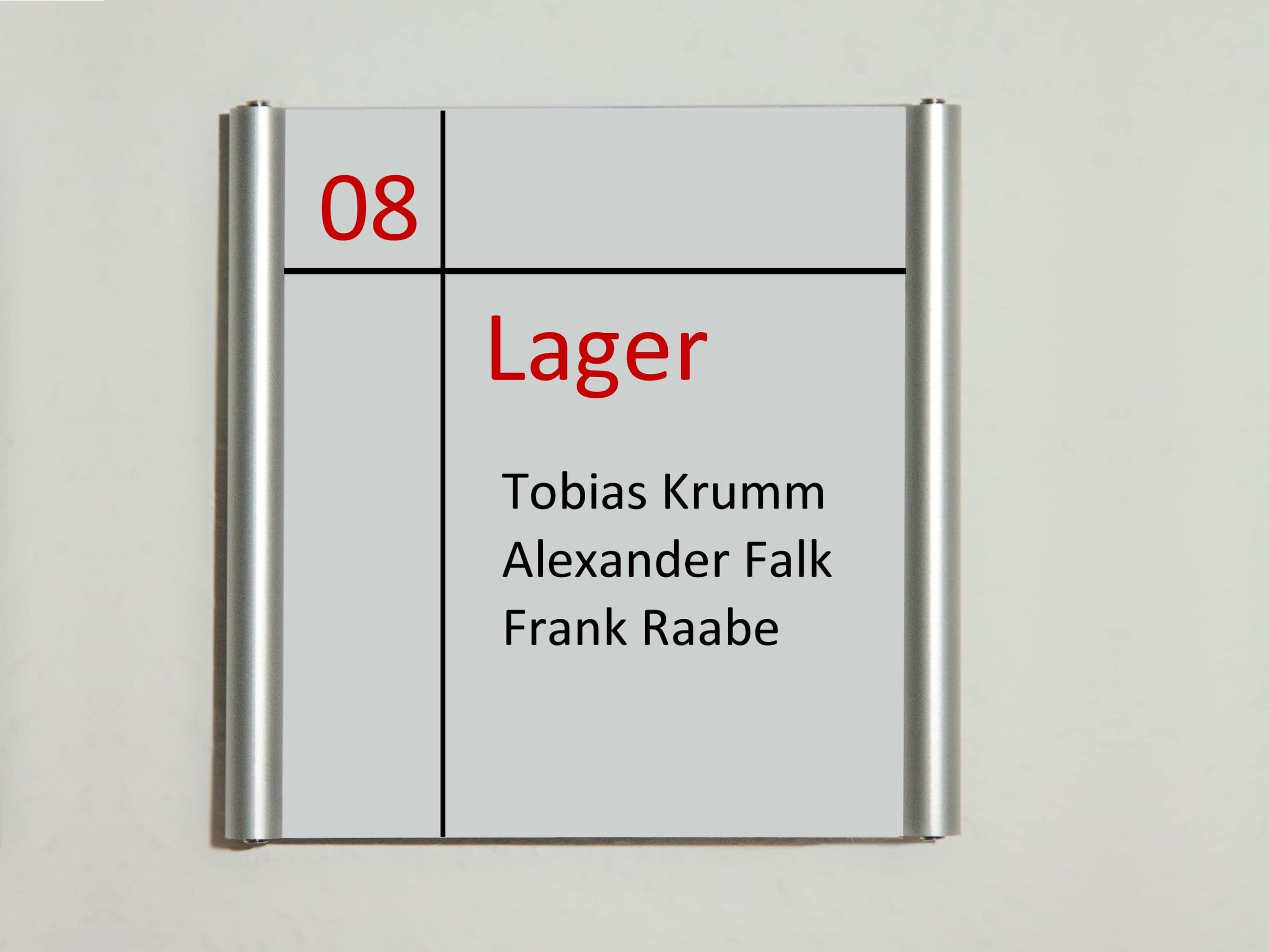 Referenzbild Türschild Rondo