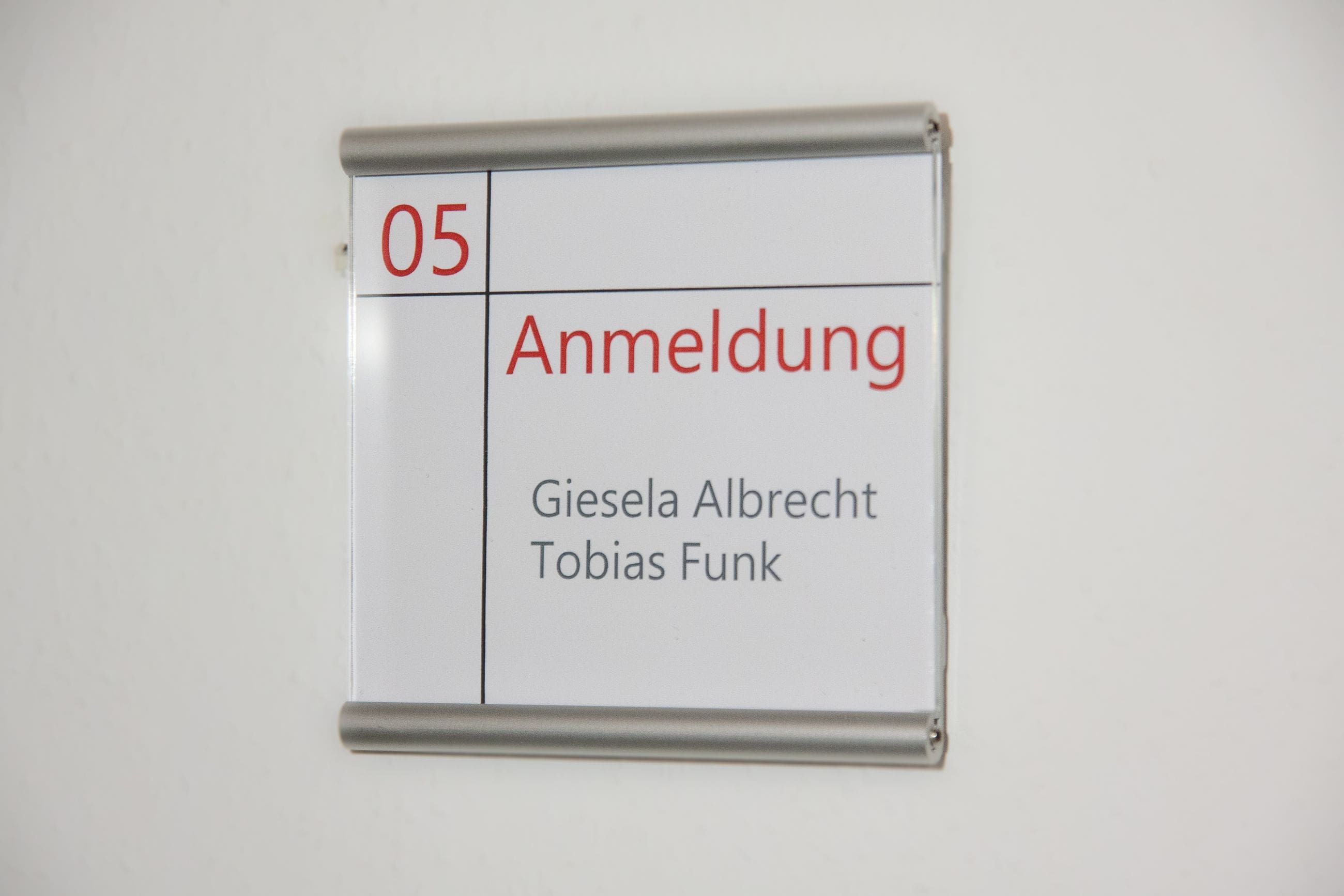 Referenzbild Türschild Rondo